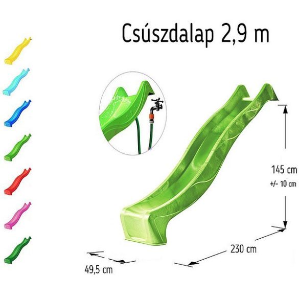 Zold-3m-es-csuszda-gyerek-jatek-kerti-csuszda