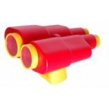 Vadásztávcső piros