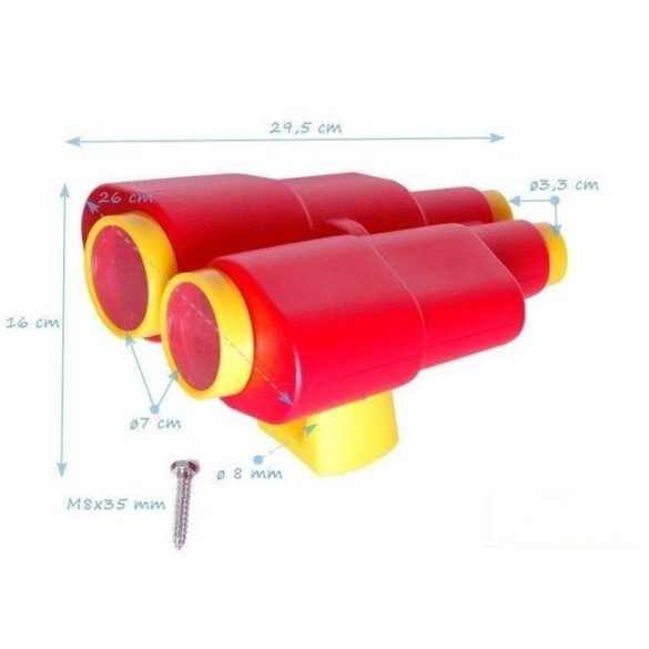 Vadásztávcső piros