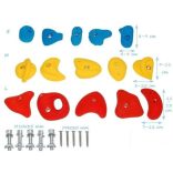 Műgyanta mászókő készlet csavarral L. méret