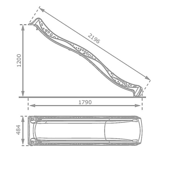2,2 m-es antracit Yulvo